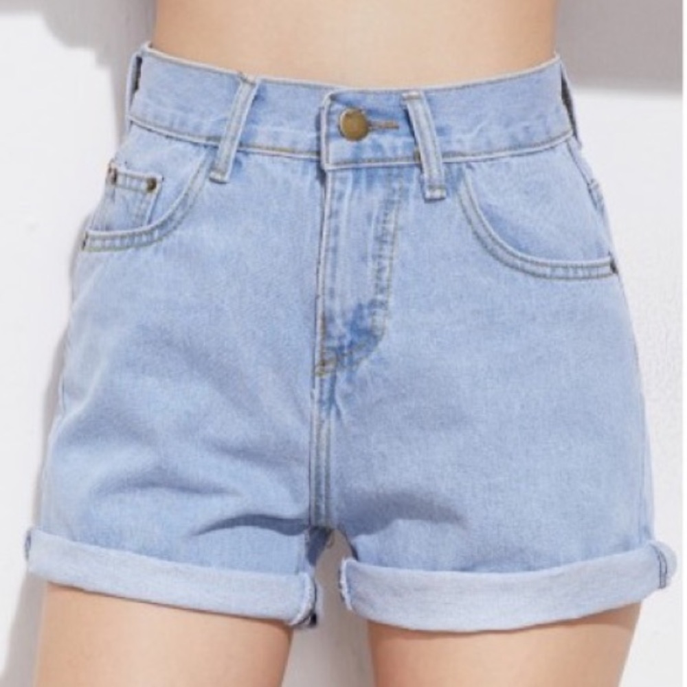 Perfect Shape High waisted Rolled Jean Shorts 🌼☀️ - Picture 3 of 7